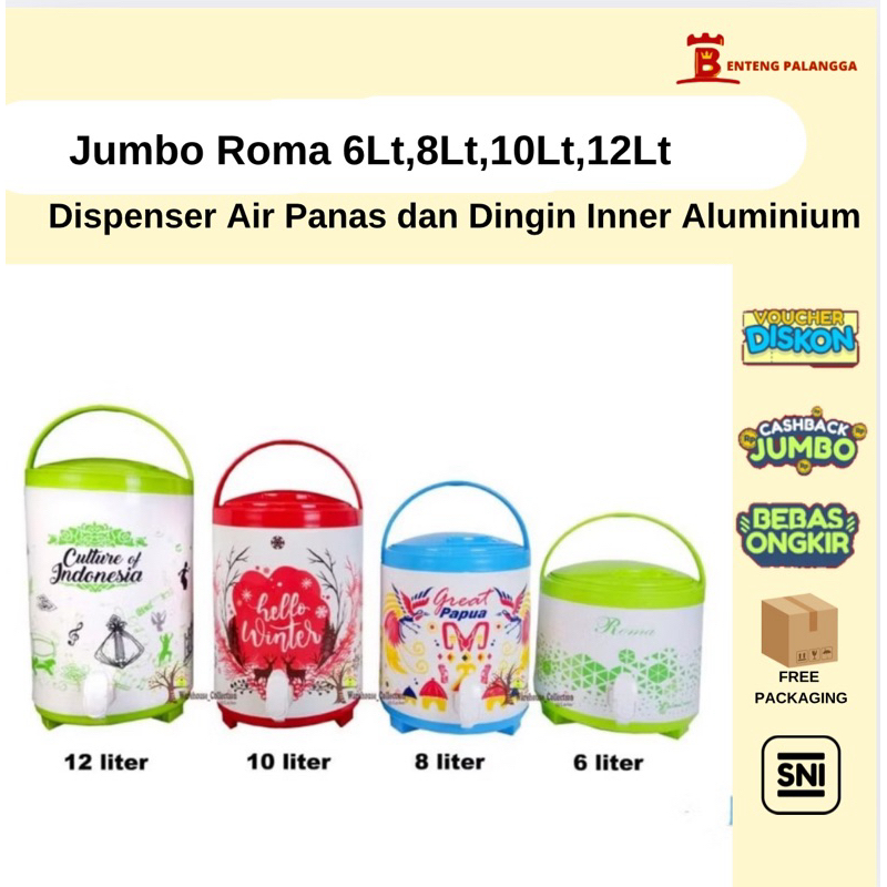 Drink Jar Roma Global Eagle 6Liter/8Liter/10Liter/12Liter Jumbo Roma Aluminium Global Eagle/Termos E