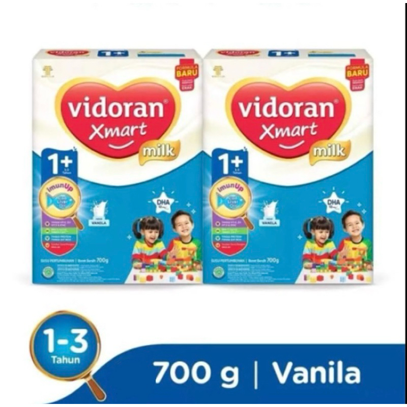 

Vidoran Xmart 1+ Rasa Vanila 700 Gram Formula Pertumbuhan Anak 1-3 Tahun