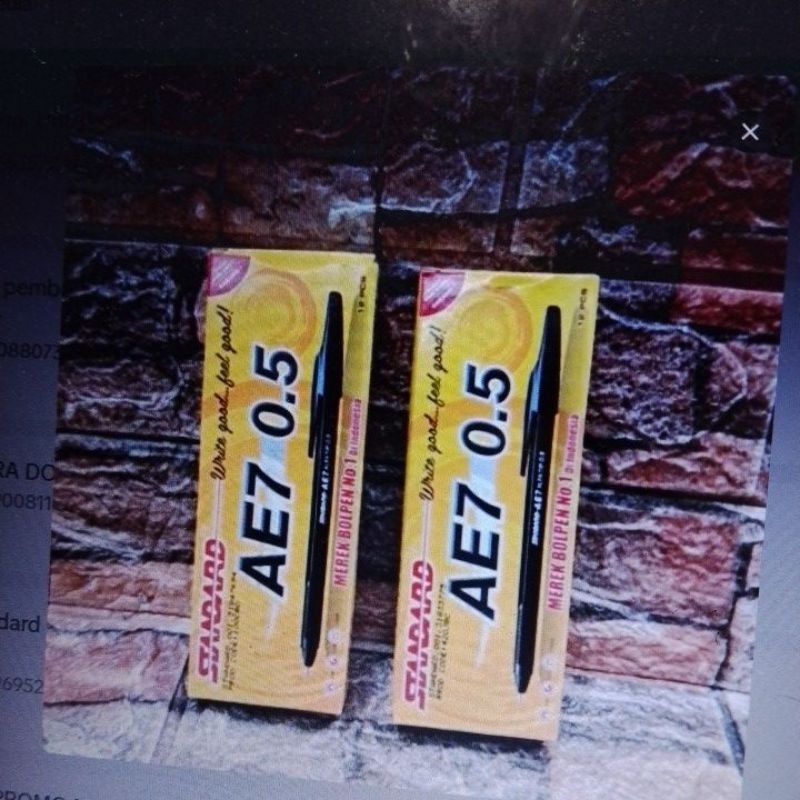 

pulpen standar AEO7 0.5MM (1PACK)/12PICS