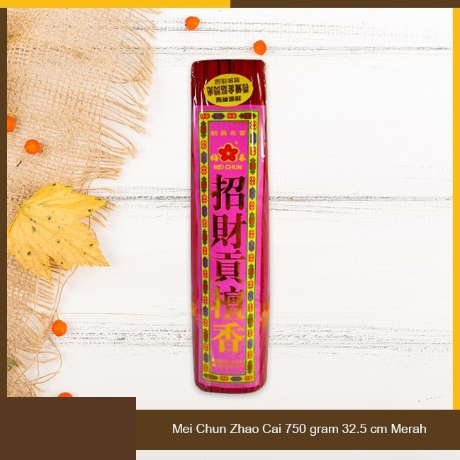 Dupa Hio Wangi Harum Cendana Mei Chun Zhao Cai Yun Xiang 32,5 cm 750 gr merah