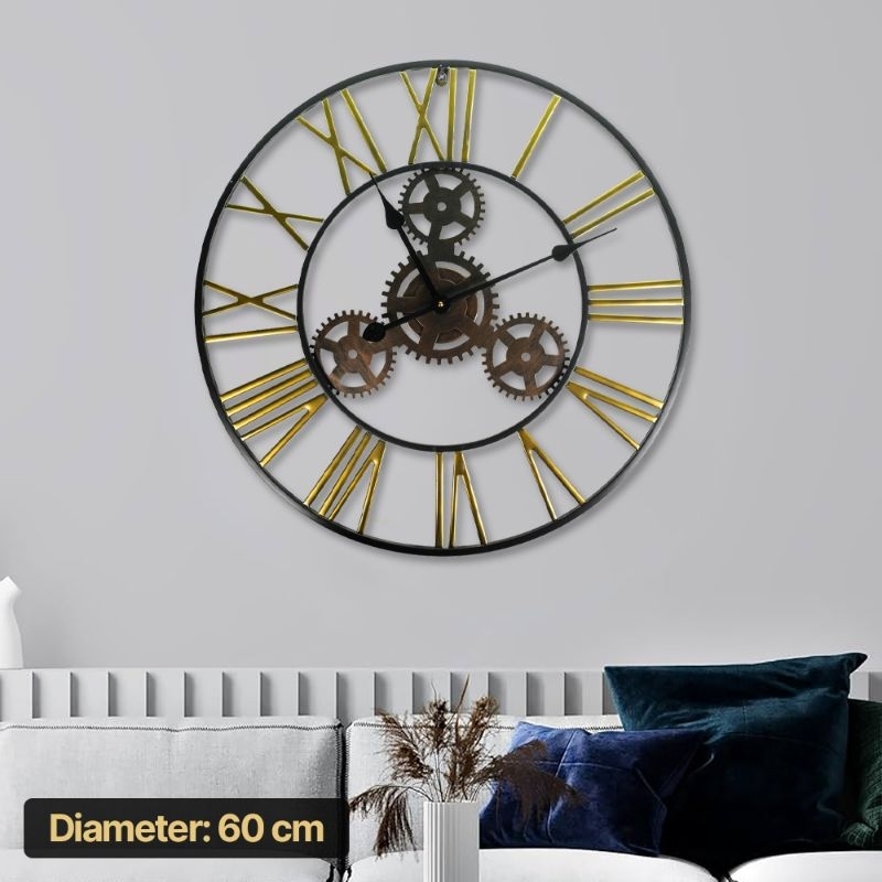 LOOKI Jam Dinding Industrial