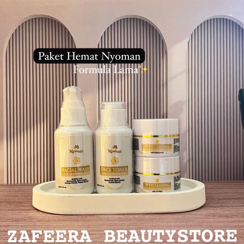 [New Packaging] PAKET HEMAT FORMULA LAMA Nyoman | Paket Hemat NYOMAN Skincare / Glowing versi mini /