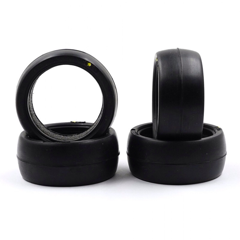 34404 RJ RIDE 60MM SIZE 60G TIRES 4 PCS FOR 1/10 M-CHASSIS