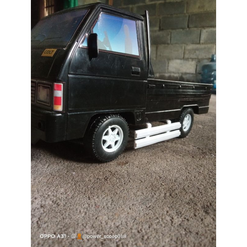 Pengaman samping miniatur truk plastik | variasi miniatur truk | pengaman samping miniatur L300 | mi