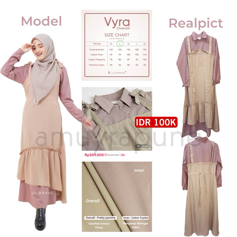 Jilbrave vyra overall preloved