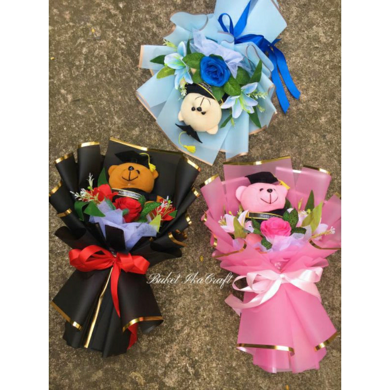 TERMURAH |BUKET WISUDA BISA CUSTOM NAMA BUKET BONEKA WISUDA BUKET BONEKA TOGA BUKET MURAH WISUDA