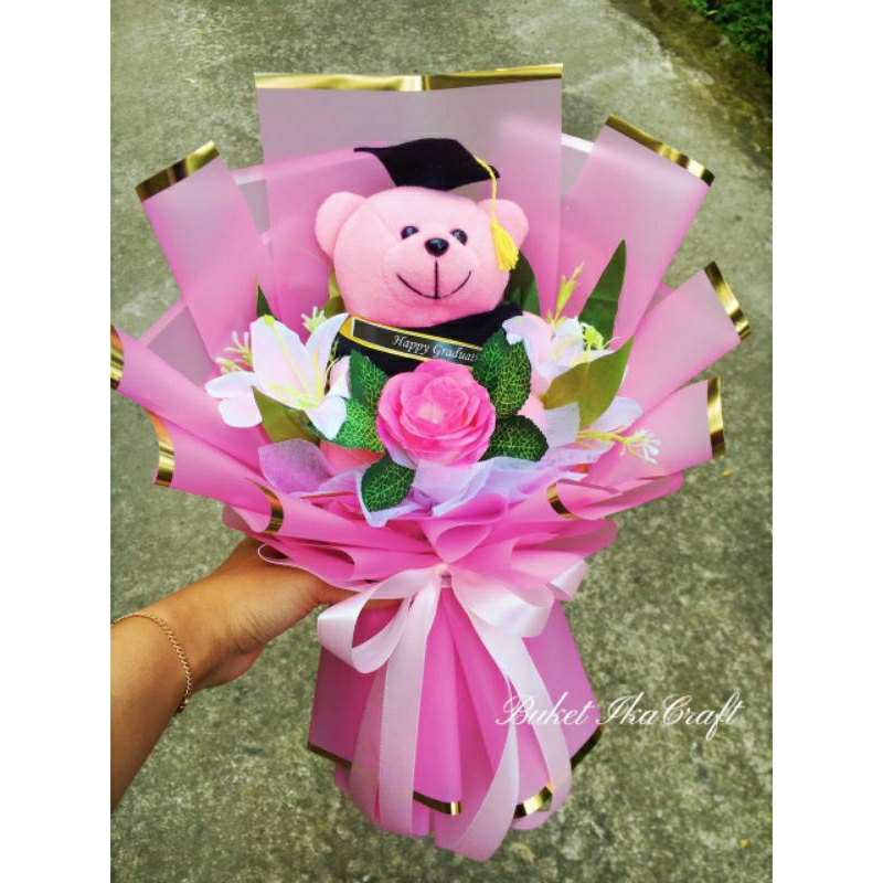 TERMURAH |BUKET WISUDA BISA CUSTOM NAMA BUKET BONEKA WISUDA BUKET BONEKA TOGA BUKET MURAH WISUDA