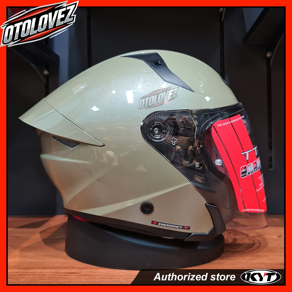 HELM KYT TTR JET SOLID SAND PEARL KHAKIS (EQRS)