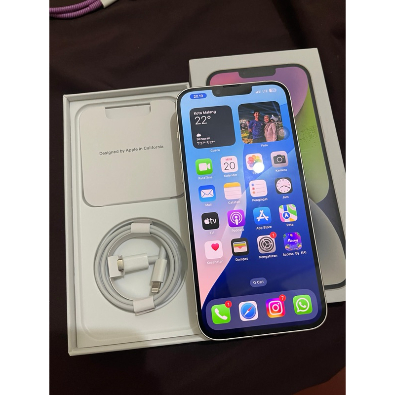 IPHONE 14 PLUS 128GB BEKAS ORIGINAL SECOND