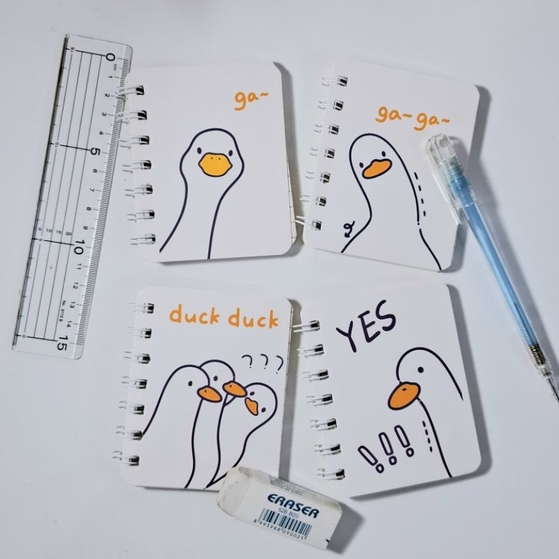 

Notebook Spiral A7 Duck Duck | Buku Catatan Mini Lucu & Aesthetic