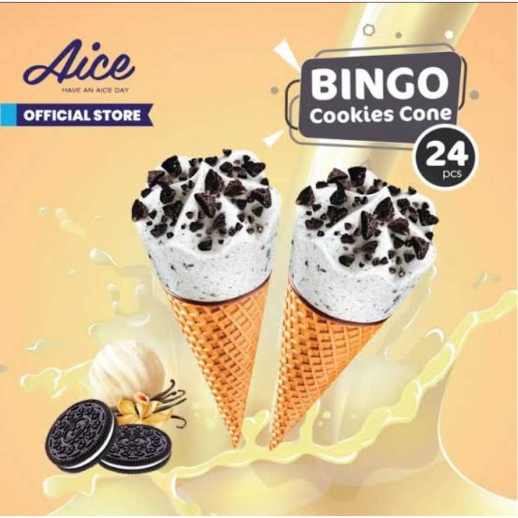 

Aice Bingo Cookies Cone isi 24 pcs