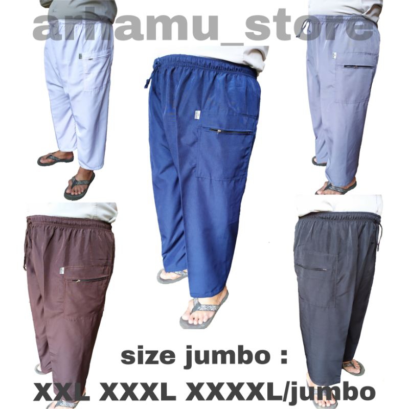 CELANA SIRWAL PANGSI KOMPRANG PRIA DEWASA JUMBO / CELANA HAJI UMROH PRIA BIG SIZE