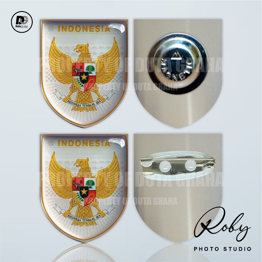 [PIN RESIN] LOGO TIMNAS INDONESIA 2025 MAGNET PENITI Pin Bros Aksesoris Souvenir MERAH PUTIH GARUDA 