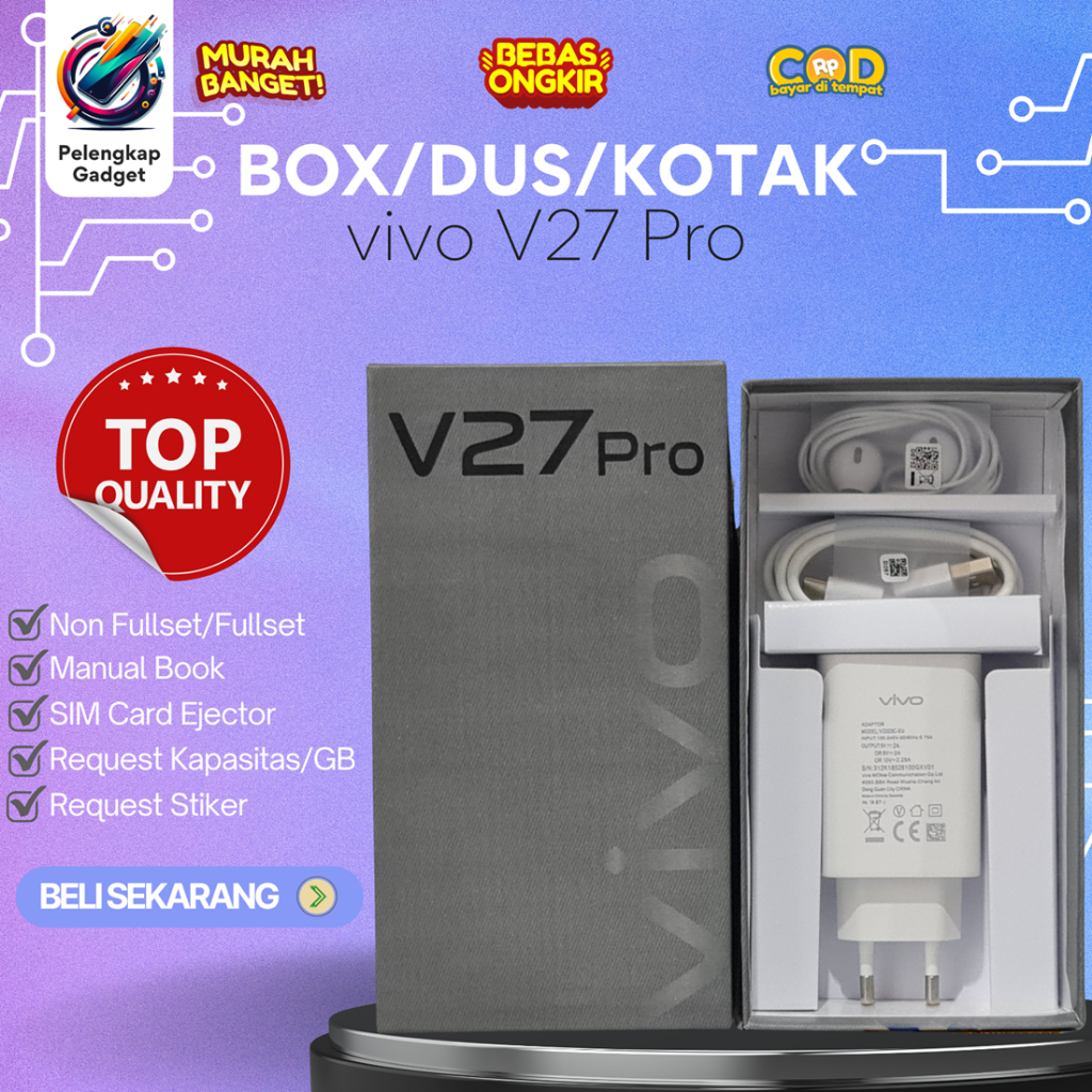 

BOX/DUS/KOTAK vivo V27 Pro