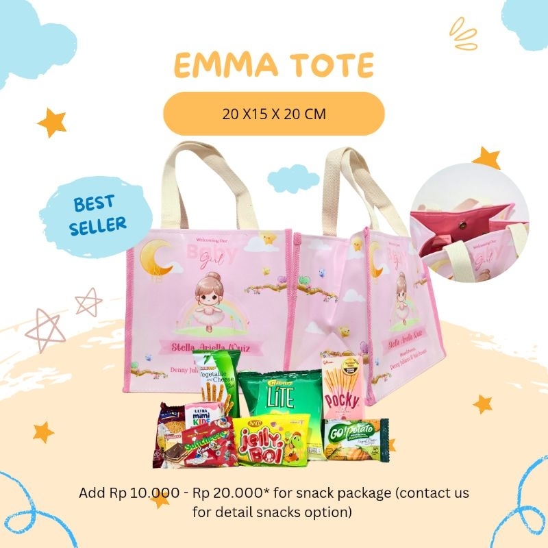 

Emma Tote Tas Custom Souvenir Ulang Tahun Anak High Quality