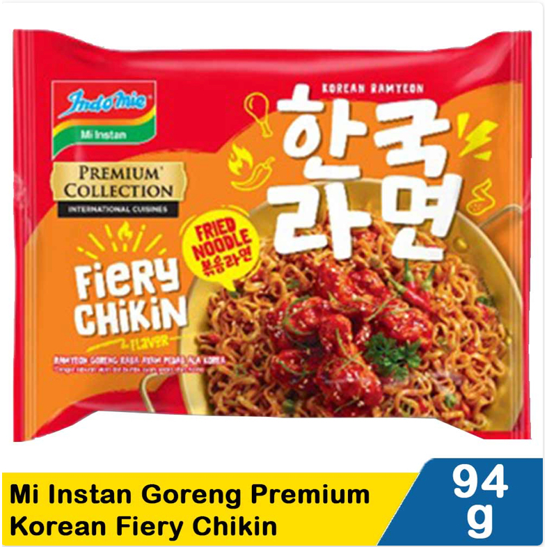 

Indomie Mie Goreng Premium Korean Fiery Chikin 94 Gram