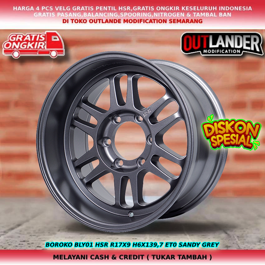 Velg Mobil Ring 17 velg mobil Hilux Double Land Cruiser Prado dll velg hsr boroko bly 01 r17