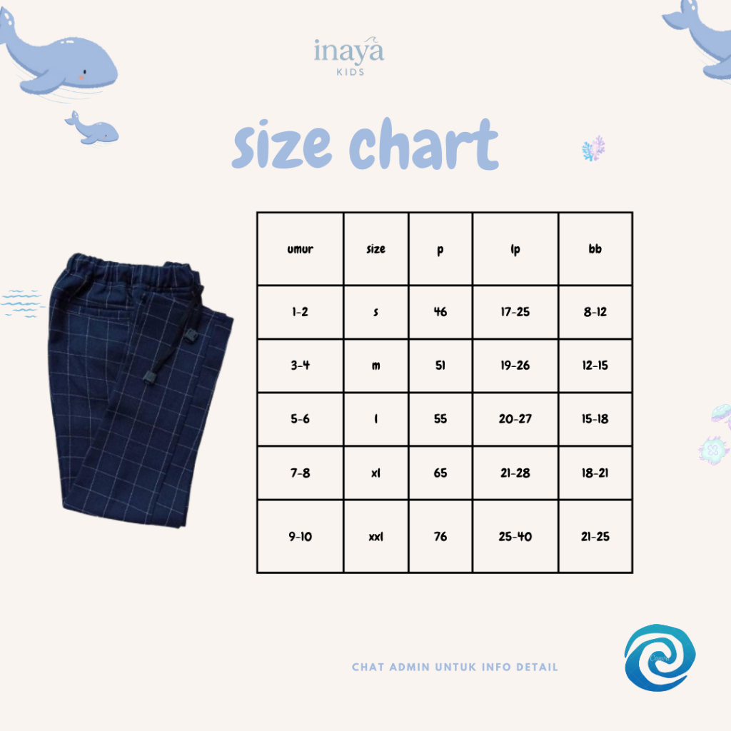 CELANA TARTAN PANJANG ANAK USIA 1-10 TAHUN UNISEX / CELANA TARTAN ANAK COWOK USIA 10THN