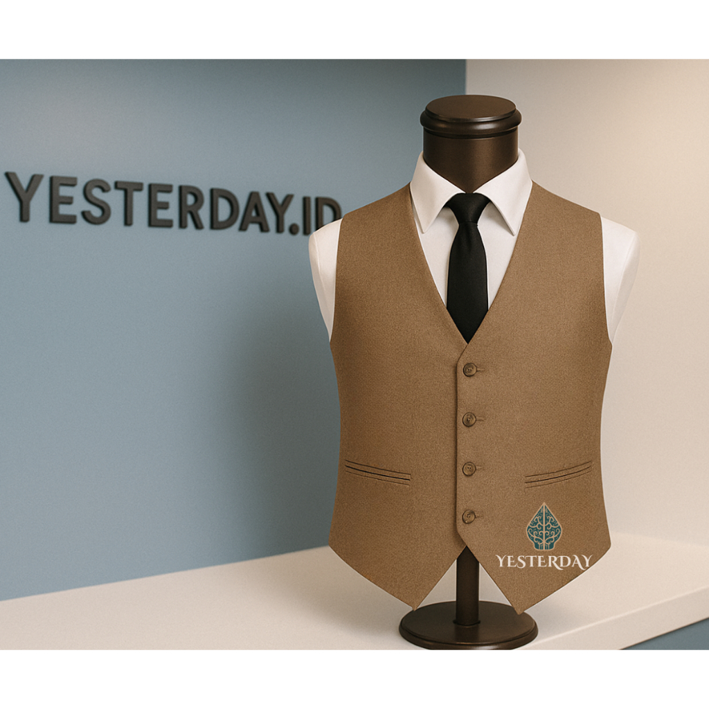 YESTERDAY Rompi Pria Vest Vintage Formal Casual Premium / Rompi Vest Pria Korea Stylish Outfit Cowok