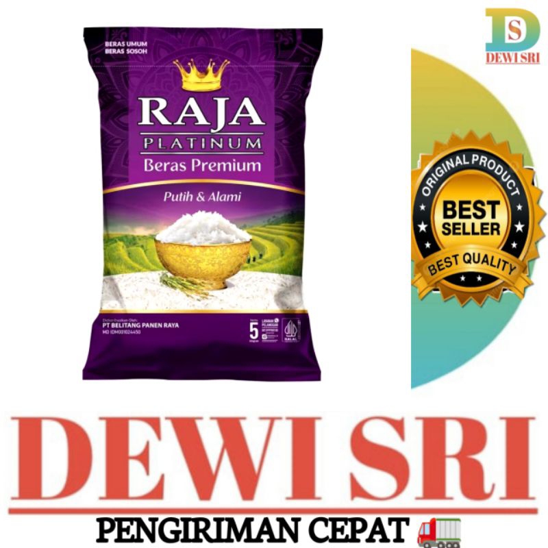

Beras RAJA Platinum Ungu 5Kg Kemasan Baru