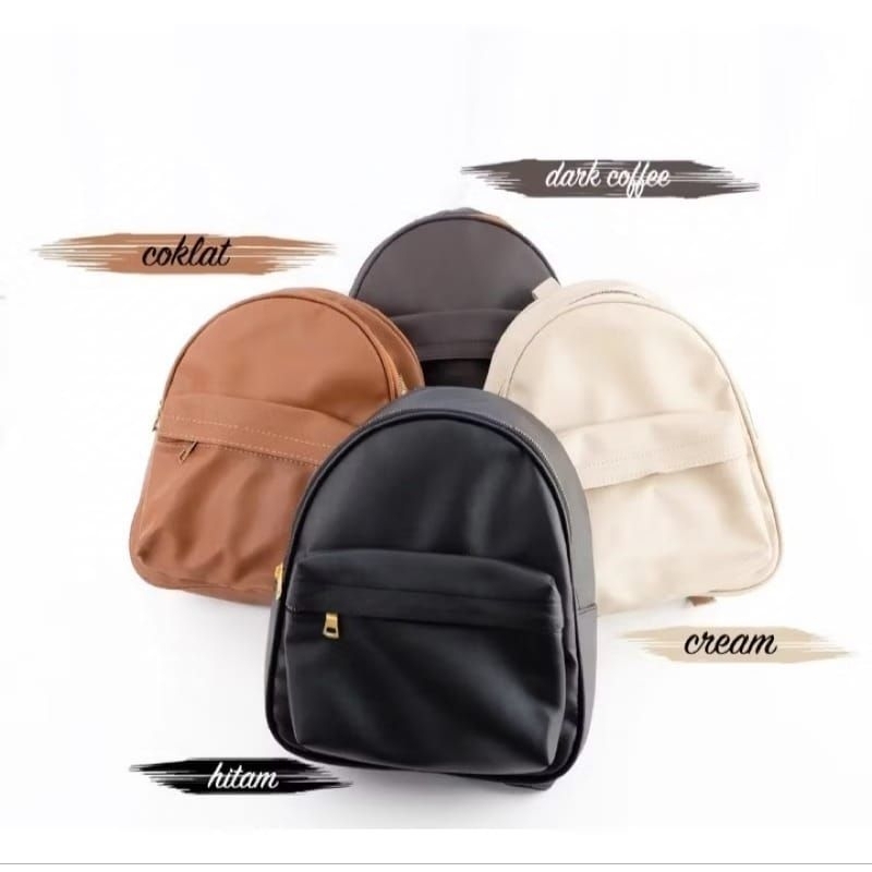 Tas Ransel Alisha Serbaguna / Tas Gendong kulit sintetis multifungsi wanita