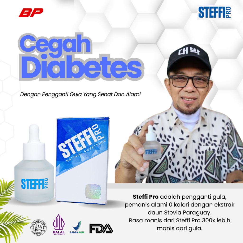 

STEFFI PRO - Original100% Natural Sweetener Dari Daun Stevia Asli Pengganti Gula