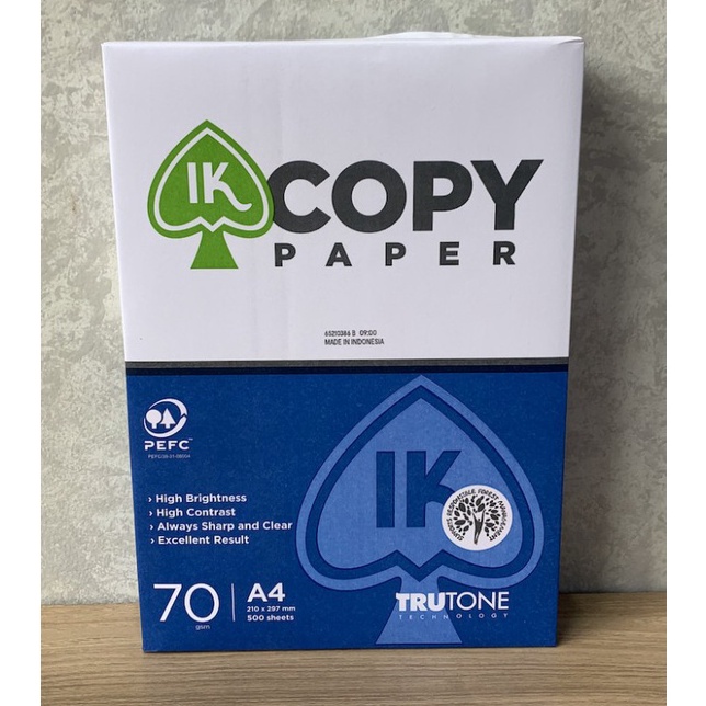 

Kertas HVS Kertas Photocopy A4 7 gr IK COPY PAPER