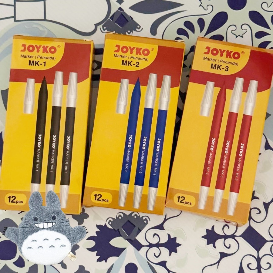 

[BOX/12PCS] JOYKO MARKER PEN MK-1 MK-2 MK-3 SPIDOL KECIL