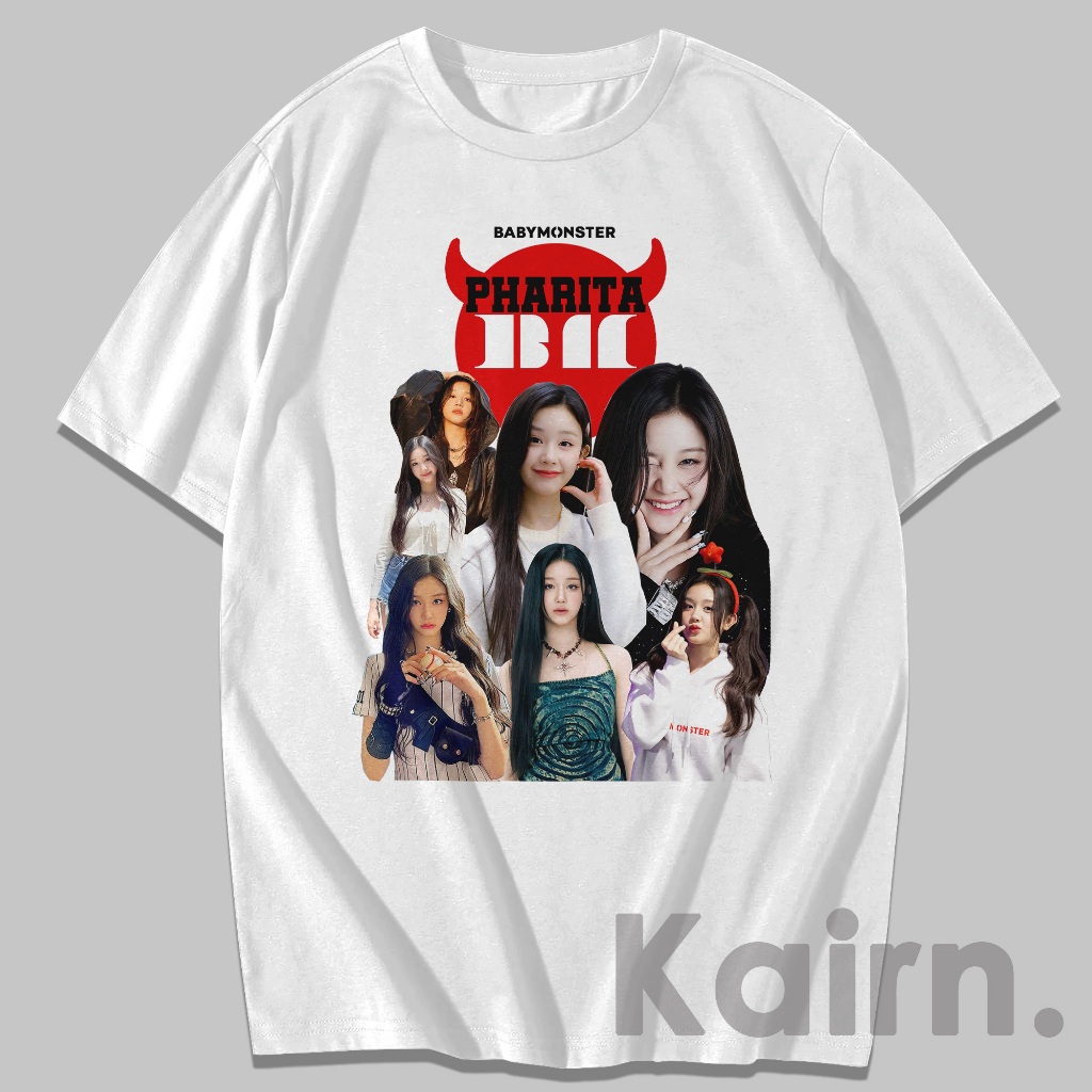 KAIRN - Kaos PHARITA Babymonster MIX / Kaos Babymonster / Kaos Kpop / Fansmerch