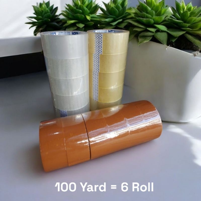 

Lakban MPI 2 Inch Per Pack Isi 6 Roll Plakban OPP 100 Yard