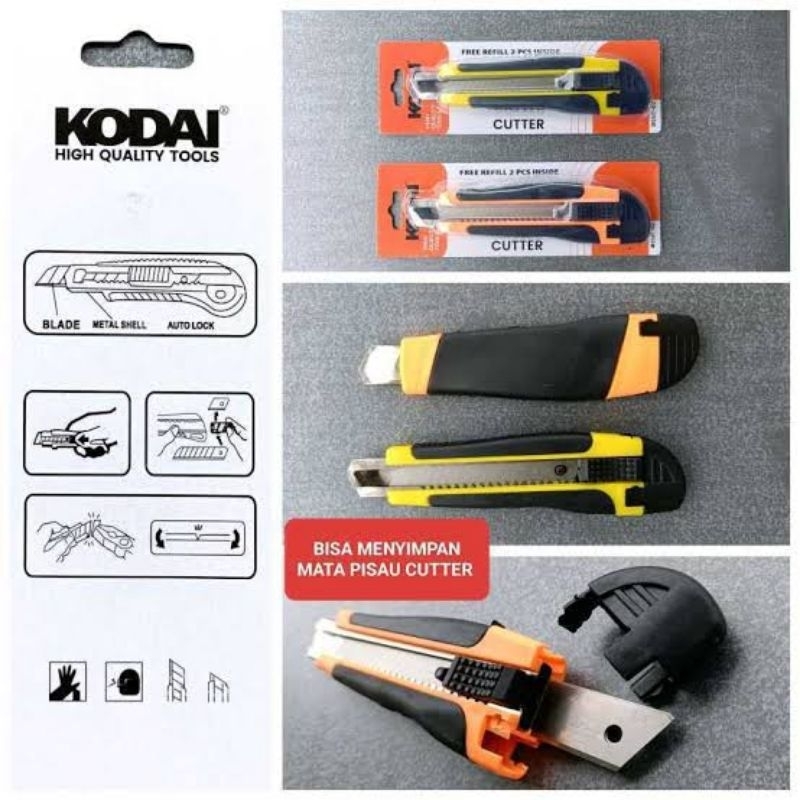 

Pisau Cutter Kodai Autolock Besar Cut 02