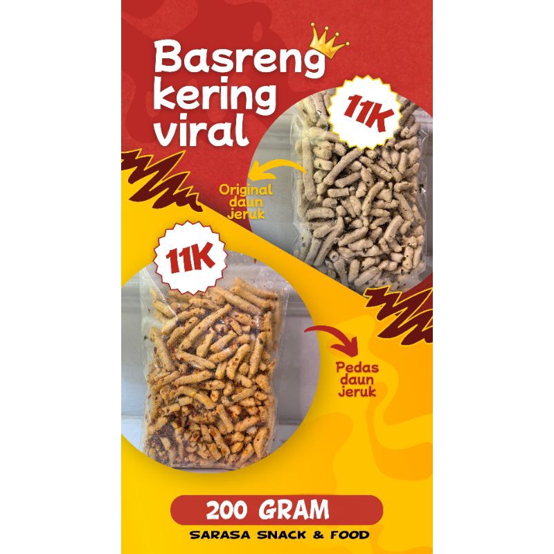 

-PROMO-BASRENG EXTRA PEDAS DAUN JERUK 200 GRM VIRAL!!