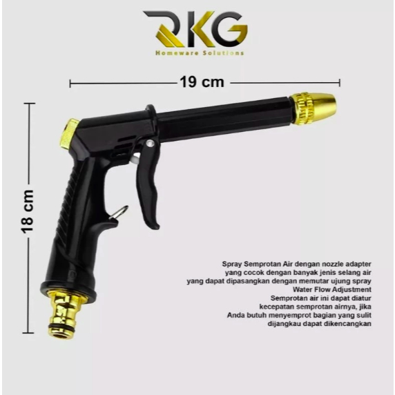 Semprotan cuci mobil kebun spray gun water