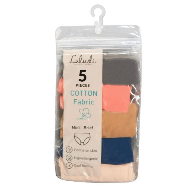 Luludi Saver Pack Panty LP 64000C - Cotton Fabric - Midi Brief