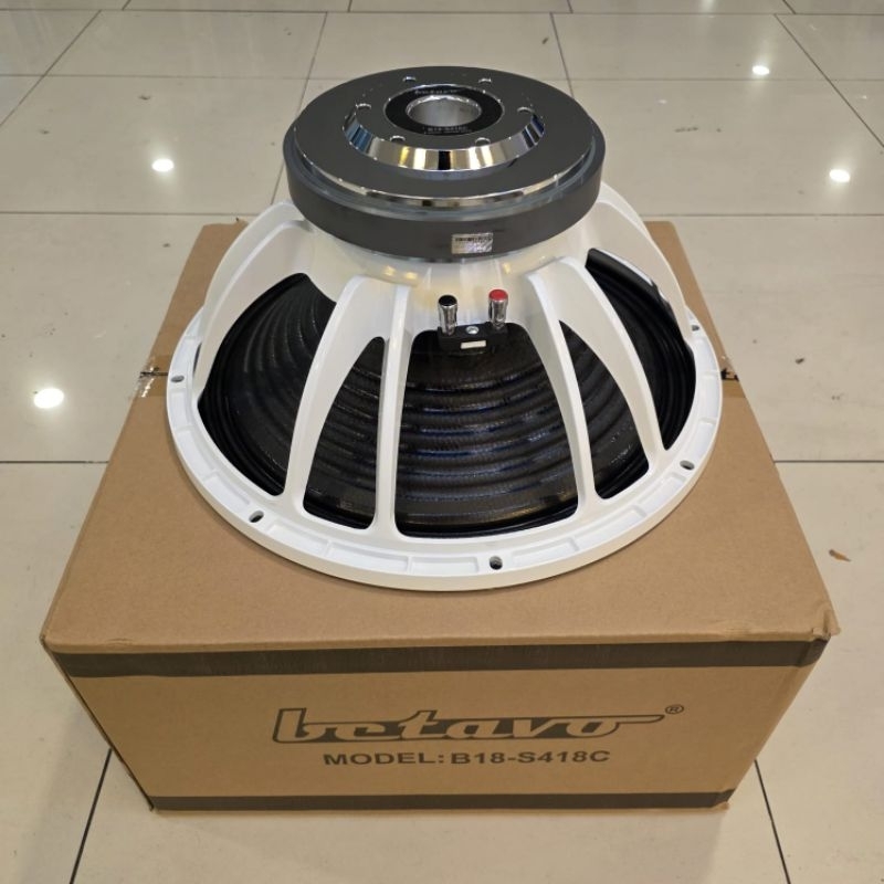 SPEAKER COMPONENT BETAVO B18-S418 CARBON SPEAKER 18 INCH 2000 WATT 8 OHM B18 S 418 CARBON B18-S418C