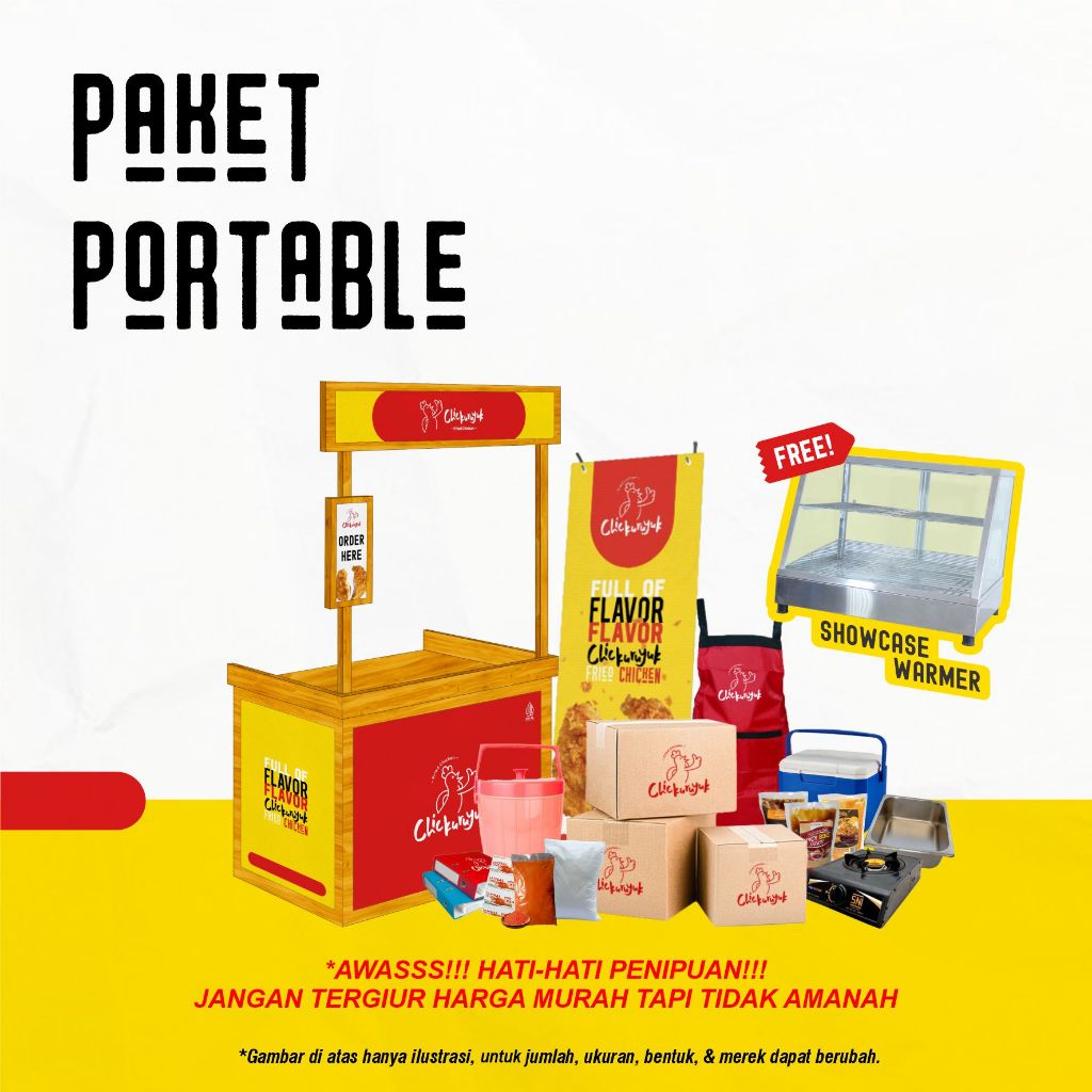 

Paket Usaha Fried Chicken Lengkap dengan Booth - Paket Portable