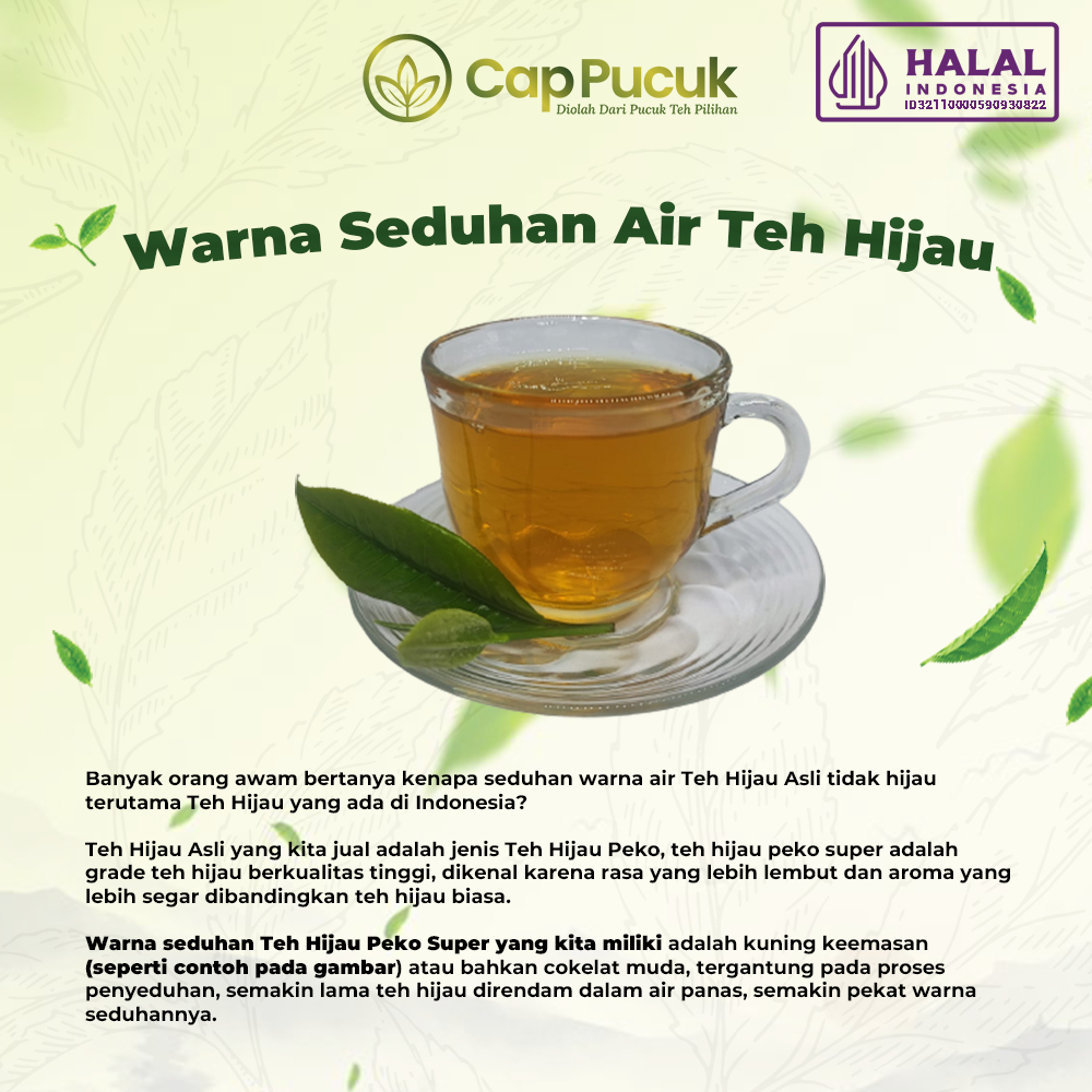 

RB22 TEH HIJAU (PEKO SPESIAL ) / GREEN TEA CAP PUCUK "PREMIUM