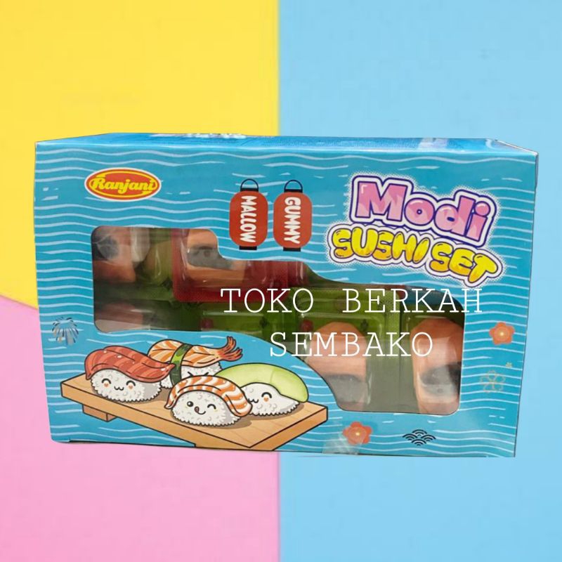 

(BOX) Ranjani MODI SUSHI SET Gummy Mallow 192gr Isi 24Pcs