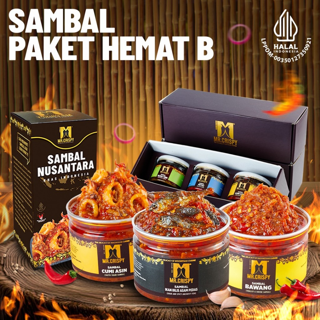 

PAKET SAMBEL HEMAT B MR.CRISPY(KOTAK HMPERS)