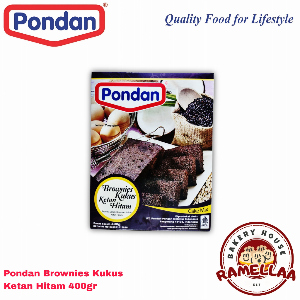 

Pondan Brownies Kukus Ketan Hitam 400gr
