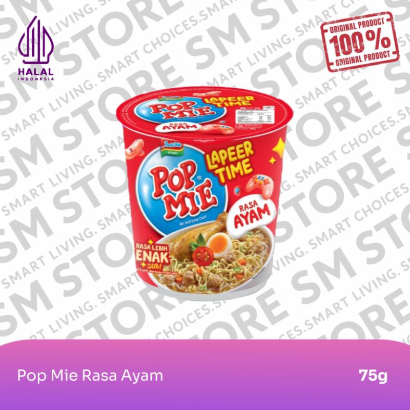 

Pop Mie Rasa Ayam Mie Instan Cup ( 75g ) - 1 Pcs