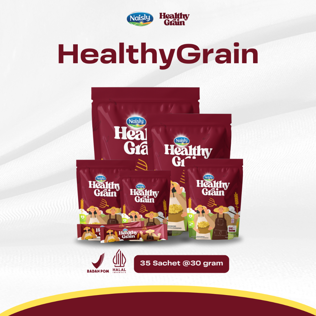 

HealthyGrain Multigrain Sehat Untuk Mengontrol Tekanan Darah & Menurunkan Hipertensi 5 Pouch