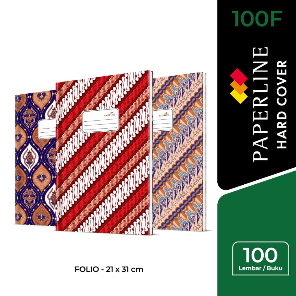 

Paperline Hard Cover 100 Buku Folio PGG HC 100 F / Buku Keuangan - Isi 100 Lembar
