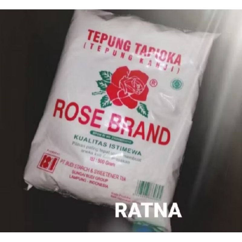 

TEPUNG KANJI / TEPUNG TAPIOKA ROSE BRAND 500 GRAM (TERMURAH)