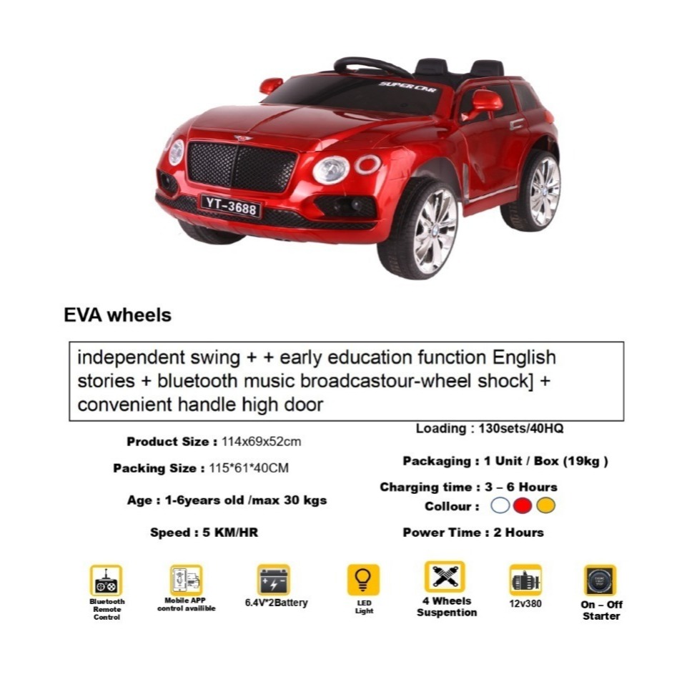 Mobil Aki / Mobil Anak Remote Control / Children E-Car