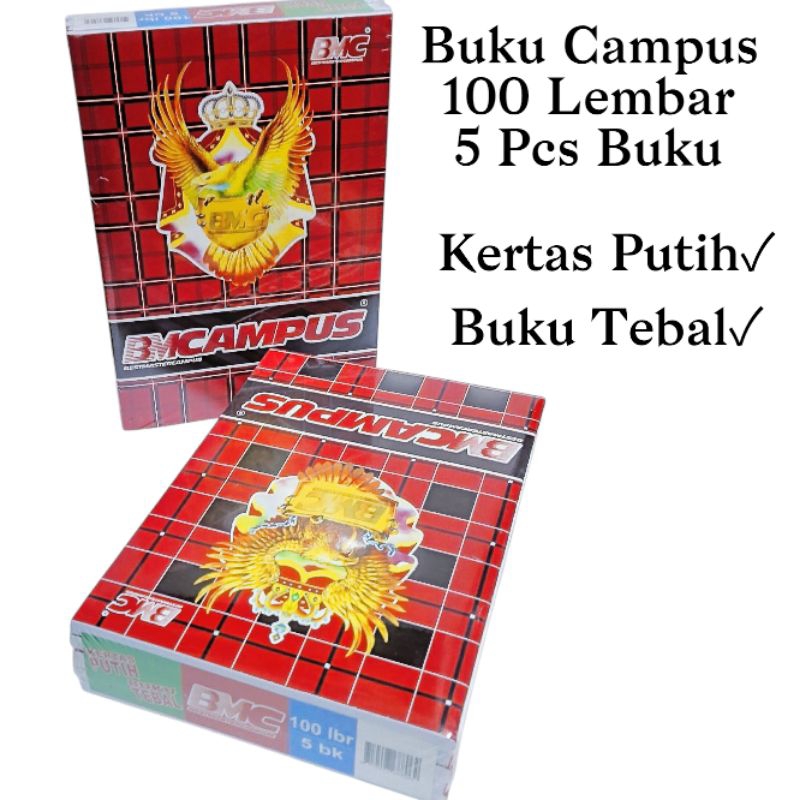 

Buku Tulis BMCampus 100 Lembar 5 Buku / Buku Campus 100 Lembar Ukuran Besar