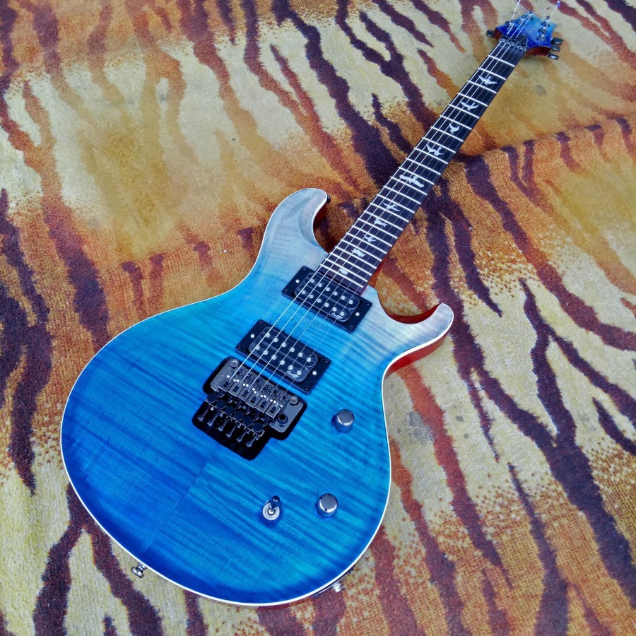 Gitar Elektrik Custom Replika PRS Blue Faded