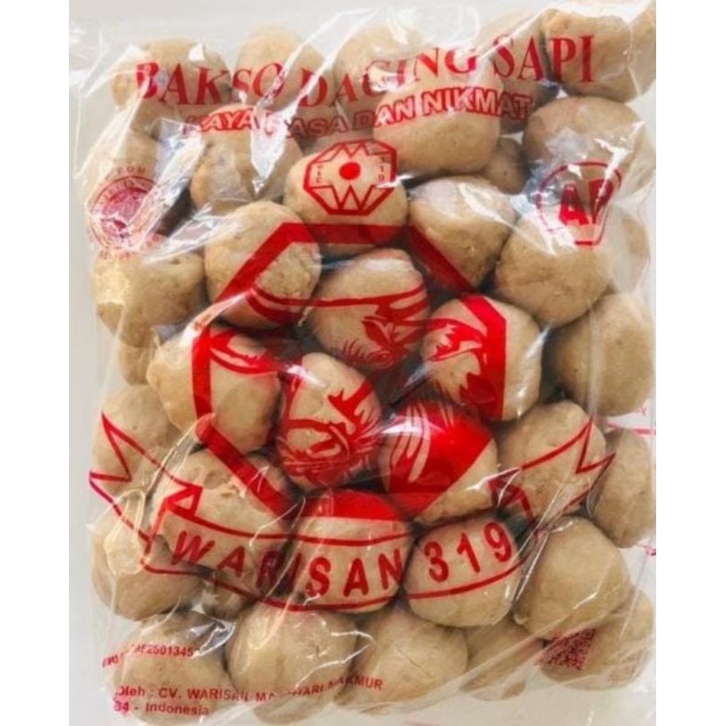 

BAKSO WARISAN MERAH (AB) 700GR isi 50BUTIR