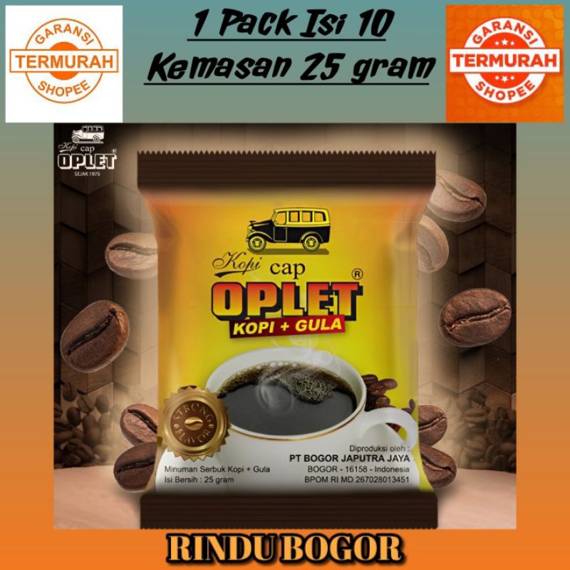 

Oplet Strong Kopi Oplet Plus Gula Stong flavor Kualitas Premium 1Pack isi 10 Sachet @ 25gr