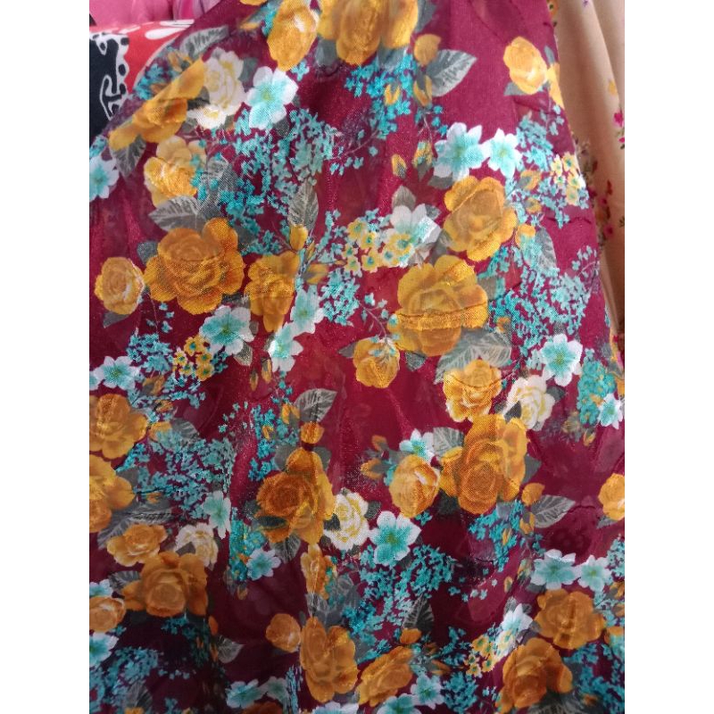 kain sifon rubia/rubiah premium motif bunga